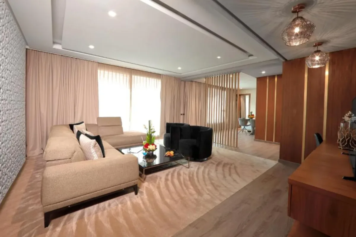 Sala de estar de la Suite Anfa